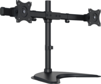Multibrackets M Basic 15"-27" LCD TV/Monitor asztali tartó kar - Fekete (2 Kijelző)