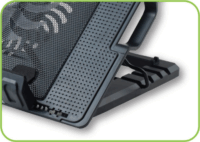 Techly ICOOL-CP12TY 17,3" Laptop hűtőpad - Fekete