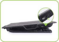 Techly ICOOL-CP12TY 17,3" Laptop hűtőpad - Fekete