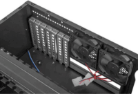 Lanberg 19" Fekvő rack ház 4U 450x430mm - Fekete