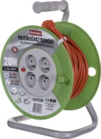 ActiveJet AJE-PB/20M 230V Hosszabbítós kábeldob 20m - Zöld/Narancssárga