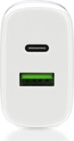 EverActive SC-370Q USB-A / USB-C Hálózati töltő - Fehér (25W)