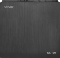 Savio AK-59 Külső USB-A/USB-C CD/DVD Író - Fekete