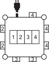 Brennenstuhl 230V Kompakt tápelosztó 7 aljzatos 2m - Fekete