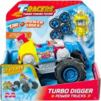 Magic Box T-Racers Turbo Digger 2 az 1-ben terepjáró figurával - Kék