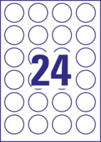 Avery Zweckform 40mm köretikett tintasugaras és lézer nyomtatóhoz - (240db/csomag)