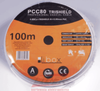Libox PCC80 Koax antenna kábel 100m - Fehér