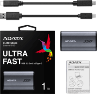 Adata 1TB Elite SE880 USB3.2 Type-C Külső SSD - Szürke