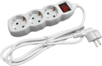 Entac ESE1.5G3-1.5-SW 250V Elosztó 3 aljzatos 1.5m - Fehér