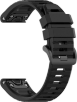 FIXED Garmin QuickFit Szilikon Szíj 22mm - Fekete