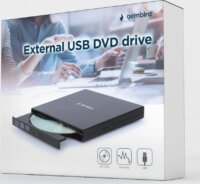Gembird DVD-USB-04 Külső USB 2.0 DVD író - Fekete