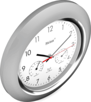 Mebus 19454 Rádióvezérelt falióra - Ezüst