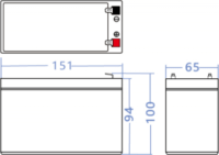 Green Cell AGM50 12V 10Ah UPS Akkumulátor