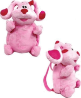 Azúrkék nyomok Ovis plüss hátizsák - Magenta