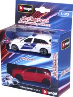 Bburago Audi A6 rendőrautó 2 darabos fém modell (1:43)