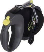 Flexi Neon Giant L/8m Csévélő szalagos kutyapóráz - Fekete