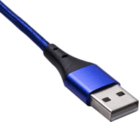 Akyga AK-USB-43 USB-A apa - USB-C apa Mágneses 3.0 Adat és töltő kábel - Kék (2m)