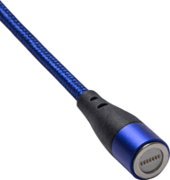 Akyga AK-USB-43 USB-A apa - USB-C apa Mágneses 3.0 Adat és töltő kábel - Kék (2m)