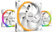 Be Quiet! Light Wings White 140mm PWM ARGB Rendszerhűtő - Fehér (3db/csomag+Elosztó)