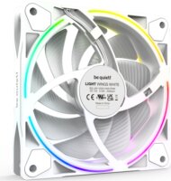 Be Quiet! Light Wings White 120mm PWM ARGB Rendszerhűtő - Fehér (3db/csomag+Elosztó)