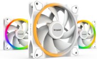 Be Quiet! Light Wings White 120mm PWM ARGB Rendszerhűtő - Fehér (3db/csomag+Elosztó)