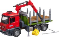 Bruder Mercedes Benz Arocs teherautó fahordóval - Piros