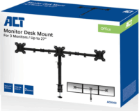 ACT AC8303 13"-27" LCD TV/Monitor asztali tartó kar - Fekete (3 kijelző)