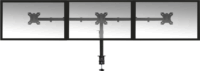 ACT AC8303 13"-27" LCD TV/Monitor asztali tartó kar - Fekete (3 kijelző)