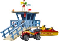 Bruder: Bworld vízimentő állomás quaddal és motoros vízi járművel