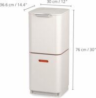 Joseph Joseph Totem Compact 40 literes műanyag Szelektív szemetes - Kőszürke