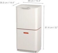 Joseph Joseph Totem Max 60 literes műanyag Szelektív szemetes - Kőszürke