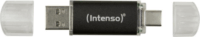 Intenso Twist Line USB-A / USB-C 3.2 Pendrive - Fekete