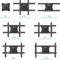 Onkron M7L-B 40"-75" LCD TV/Monitor fali tartó - Fekete