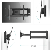 Onkron M7L-B 40"-75" LCD TV/Monitor fali tartó - Fekete