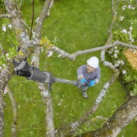 Gardena HighCut 360/18V P4A Solo Akkumulátoros teleszkópos ágvágó olló (Akku és töltő nélkül)