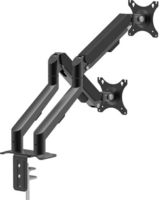 Delight 39684 30" LCD TV/Monitor asztali tartó kar - Fekete (2 kijelző)