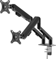 Delight 39684 30" LCD TV/Monitor asztali tartó kar - Fekete (2 kijelző)