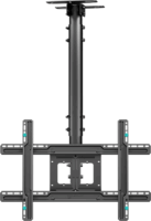 Onkron N1L-B 32"-80" LCD TV/Monitor mennyezeti tartó - Fekete
