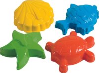 Simba: homokozóforma szett - Tengeri állatok (4 darabos)