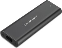 Qoltec 50312 M.2 NVME USB 3.1 Type-C Külső SSD ház - Fekete