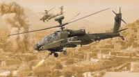 Italeri AH-64D Longbow Apache helikopter műanyag modell (1:48)