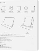 Baseus Minimalist Apple iPad Pro /Air 4/Air 5 Trifold tok - Kék
