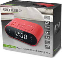 Muse M-10 Rádiós ébresztőóra - Piros