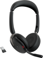 Jabra Evolve2 65 Flex Duo (Microsoft Teams) Wireless Headset - Fekete