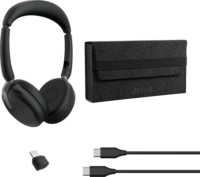Jabra Evolve2 65 Flex Duo Wireless Headset - Fekete
