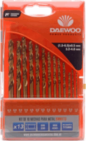 Daewoo Ø 1,5 - 6,5 mm Fém Fúrószár készlet (13db/csomag)