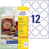 Avery Zweckform 60mm etikett tintasugaras és lézernyomtatóhoz - (120 címke / csomag)