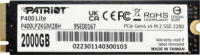 Patriot 2TB P400 Lite M.2 PCIe SSD