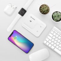 Yenkee YAC 5301 Wireless töltőállomás - Fehér (12V / 2A)