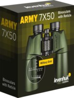 Levenhuk Army 7x50 Binokuláris Távcső irányzékkal - Sötétzöld